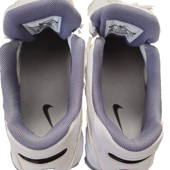 Nike Mens Shox NZ Leather 378341-102 Sz 8.5 White Cool Grey Running Shoes - Picture 8 of 10